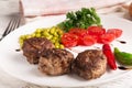 Fried meatballs cutlets Royalty Free Stock Photo