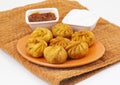 Fried Momos is a Traditional Dumpling Food From Nepal