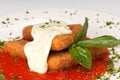 Fried Mozzarella Melting