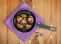 Fried mushrooms Royalty Free Stock Photo