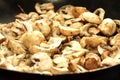 Fried mushrooms in oil