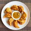 Fried Nepalese momos Royalty Free Stock Photo