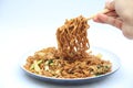 fried noodels is asian food Royalty Free Stock Photo