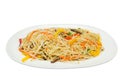 Fried noodle with vegetable. Royalty Free Stock Photo