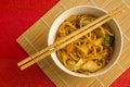 Fried noodle Yakisoba. Asian cuisine meal.