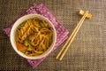 Fried noodle Yakisoba. Asian cuisine meal.