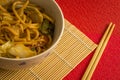 Fried noodle Yakisoba. Asian cuisine meal.