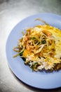Fried omelette with noodles Thailand Royalty Free Stock Photo