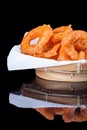 Fried Onion Ring in fast food Royalty Free Stock Photo