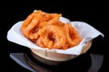 Fried Onion Ring in fast food Royalty Free Stock Photo