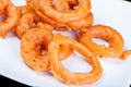 Fried Onion Ring in fast food Royalty Free Stock Photo