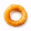 fried onion ring isolated on a white background Royalty Free Stock Photo