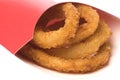 Fried Onion Rings Isolated Royalty Free Stock Photo