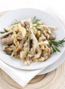 Fried oyster mushrooms Royalty Free Stock Photo