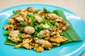 Fried oyster omelette Royalty Free Stock Photo