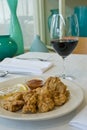 Fried oysters Royalty Free Stock Photo