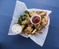 Fried Oysters Royalty Free Stock Photo