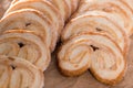 Fried Palmier laid out on counter