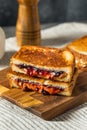 Fried Peanut Butter and Jelly Sandwich Royalty Free Stock Photo