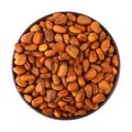 Fried pine nut in the bowl Royalty Free Stock Photo