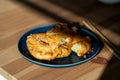 Fried Pineapple Fritters Caramelized with Cinnamon and Sesame Seeds