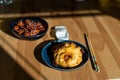 Fried Pineapple Fritters Caramelized with Cinnamon and Sesame Seeds