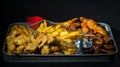 Fried Platter Royalty Free Stock Photo