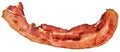 Fried Pork Bacon Rasher Isolated on White Background Royalty Free Stock Photo