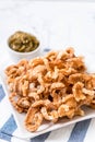 Fried pork rince or Pork snack with Northern Thai Green Chilli D