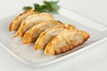 Fried Pot stickers, Dumplings Royalty Free Stock Photo