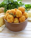 Fried potato balls (croquettes)