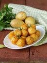 Fried potato balls (croquettes)