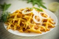 fried potato cheese vegetable waffles with bacon and onions Royalty Free Stock Photo