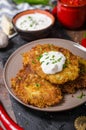 Fried potato pancakes Royalty Free Stock Photo