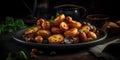 fried potato professional photo of cooked food studio light instagram sharp detailed image