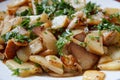 Breakfast fried potatoes VII Royalty Free Stock Photo