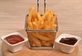 Fried potatoes chest Royalty Free Stock Photo