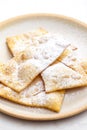 fried puff pastry with sugar