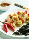 Fried pumpkin flowers