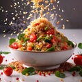 Fried rice, asian food cuisine, dynamic layout