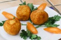 Fried rice balls Royalty Free Stock Photo