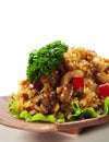 Fried Rice with Chicken Breast Royalty Free Stock Photo