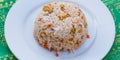 Fried rice chicken in Cambodia Royalty Free Stock Photo