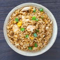 Fried rice chicken Royalty Free Stock Photo