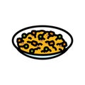 fried rice chinese cuisine color icon vector illustration