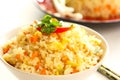 Fried rice with egg in a bowl Royalty Free Stock Photo