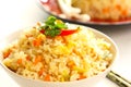 Fried rice with egg in a bowl