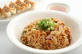 Fried Rice and Pot Stickers, Chinese Food Royalty Free Stock Photo