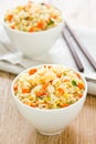 Fried rice with prawn and crab Royalty Free Stock Photo