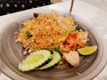 Fried Rice With Prawns - Thai Food Royalty Free Stock Photo